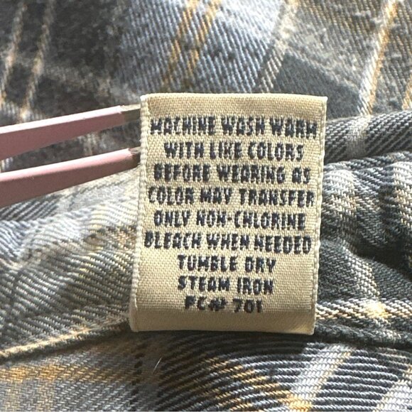 Weekends Only Mens XL Tall Plaid Long Sleeve Shirt Authentic Sportswear Heritage - Picture 5 of 7